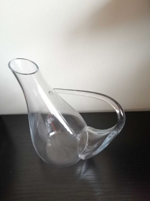 Karafka KROSNO szklana na wino, whisky 1l, NOWA, pudełko oryginalne.