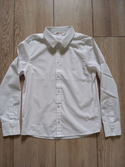 Koszula H&M 140 cm biaĺa