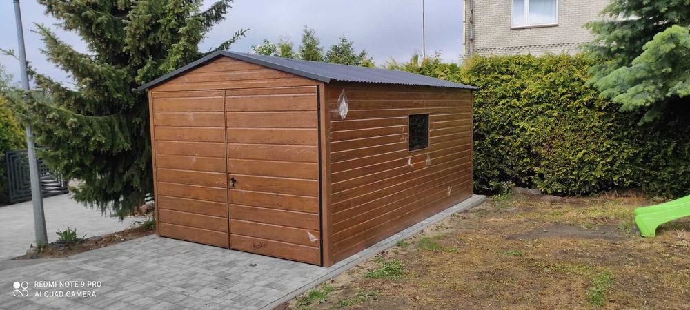 Blaszany GARAŻ 3x5 Standard Drzwi w Cenie