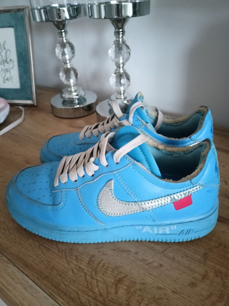 Buty Nike air force 1 niebieskie 36