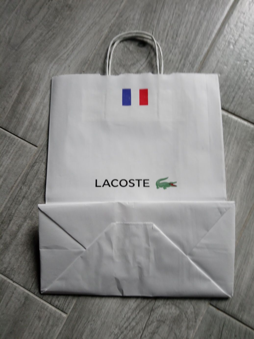 Nowa oryginalna  torba papierowa Lacoste torba papierowa