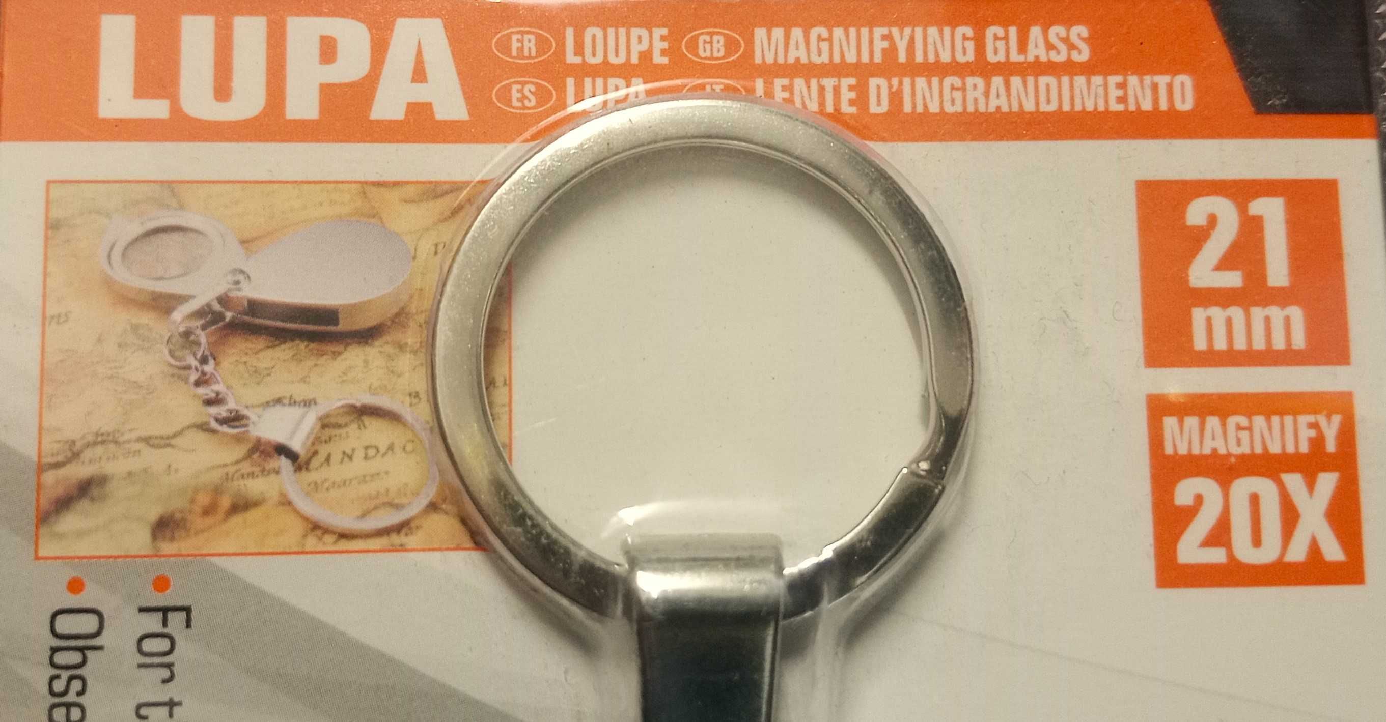 Lupa porta-chaves mini 20X