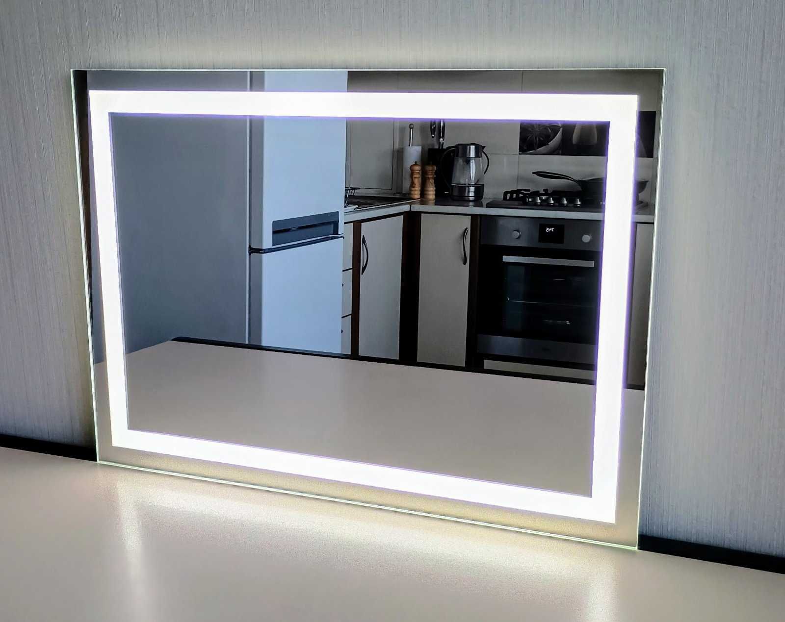 Дзеркало з LED підсвіткою в ванну кімнату /Зеркало с подветкой в ванну