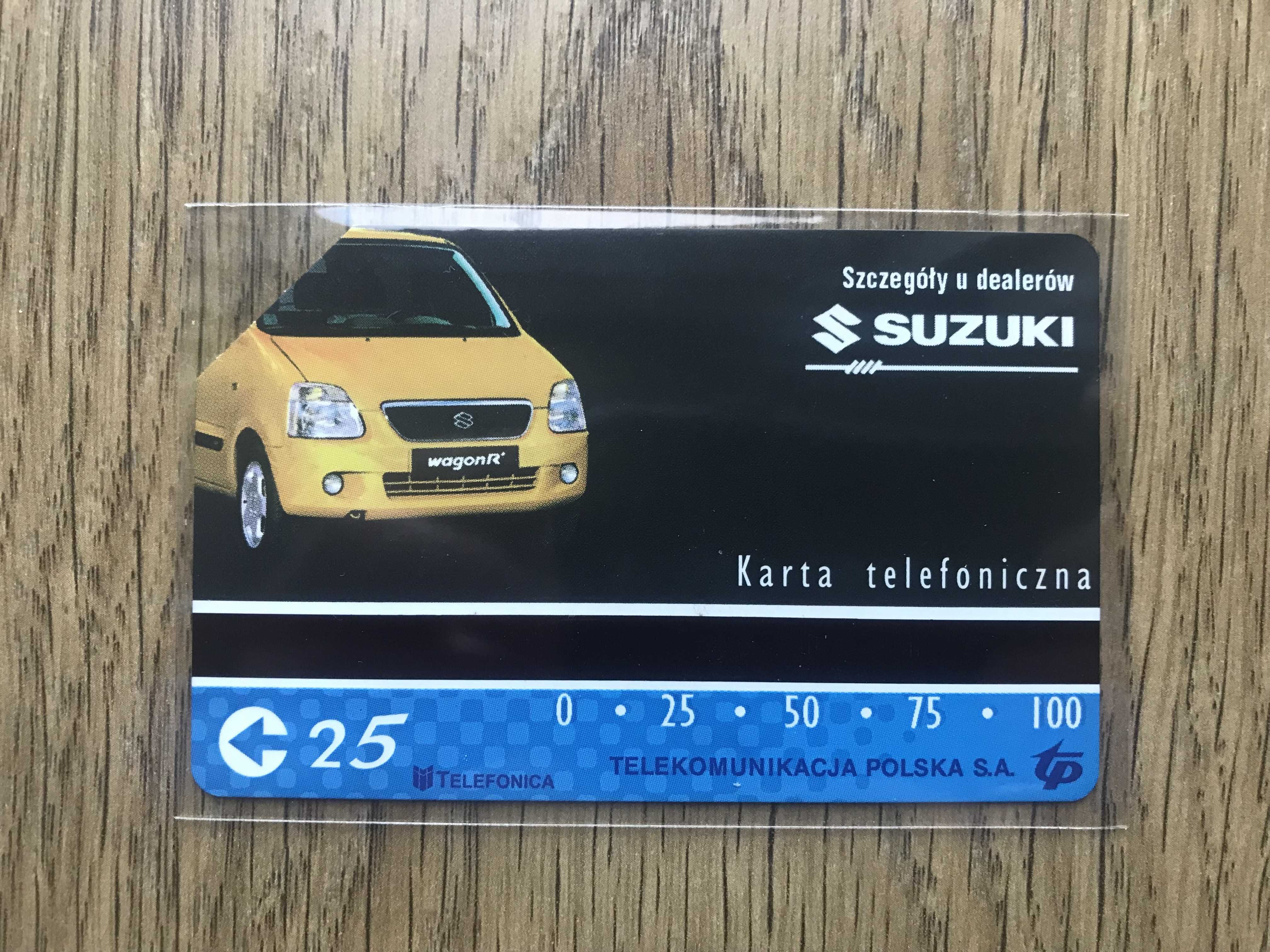 10x Karta telefoniczna 851 | Motoryzacja: Suzuki | Zakładki do książki