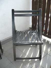 Krzesła drewniane, składane