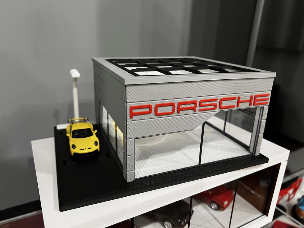 Diorama Stand Automoveis Porsche 1:64