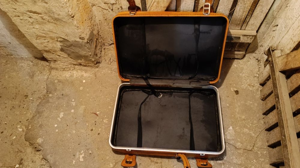 Torba podróżna PRL skórzana