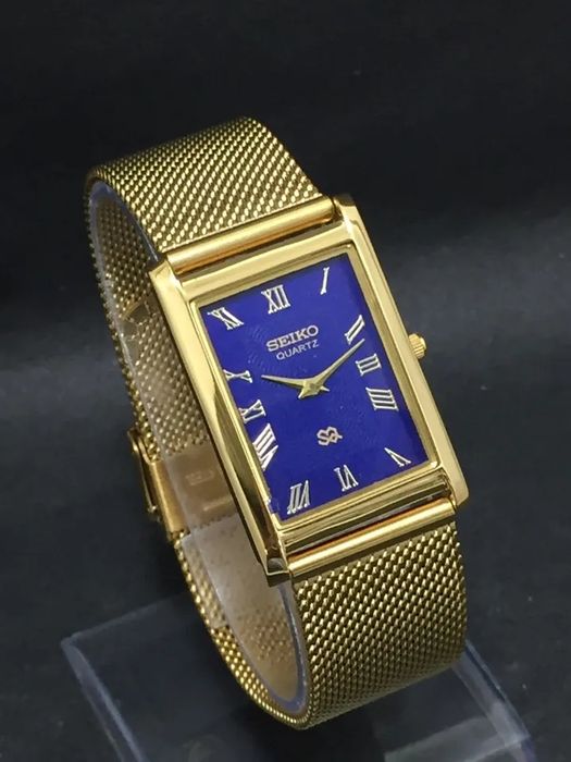 Seiko Quartz Ultra Sottile com mostrador romano para home,