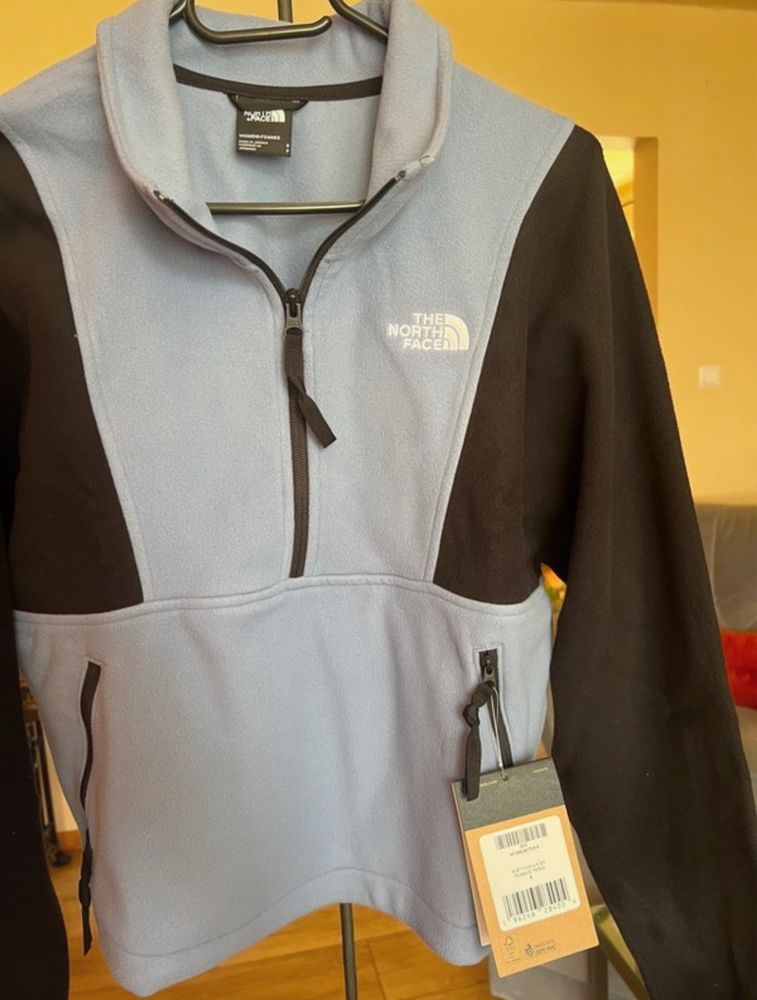 The North Face Attitude Zip Kurtka Z Polaru Baby Blue Black S