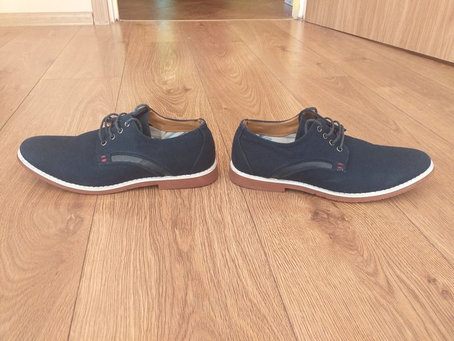 Młodzieżowe/męskie półbuty, oksfordki, rozmiar 39, granatowe NOWE!