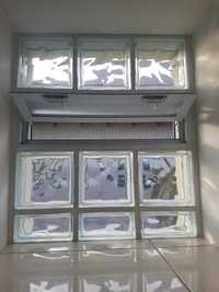 okno wentylacyjne do pustaków szklanych 3/1 went luxfer do WC