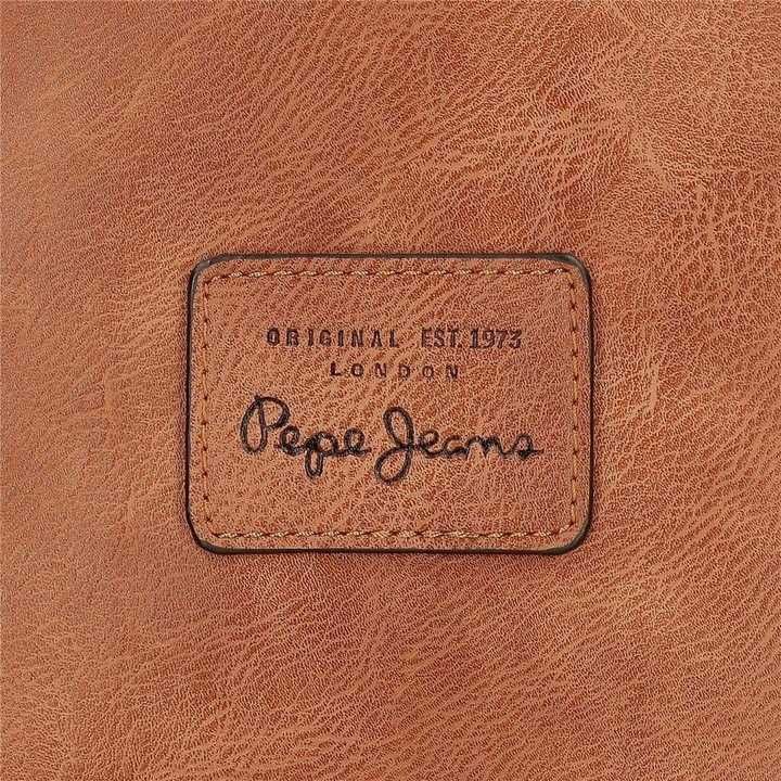 Kosmetyczka torebka saszetka brązowa z rączką Pepe Jeans