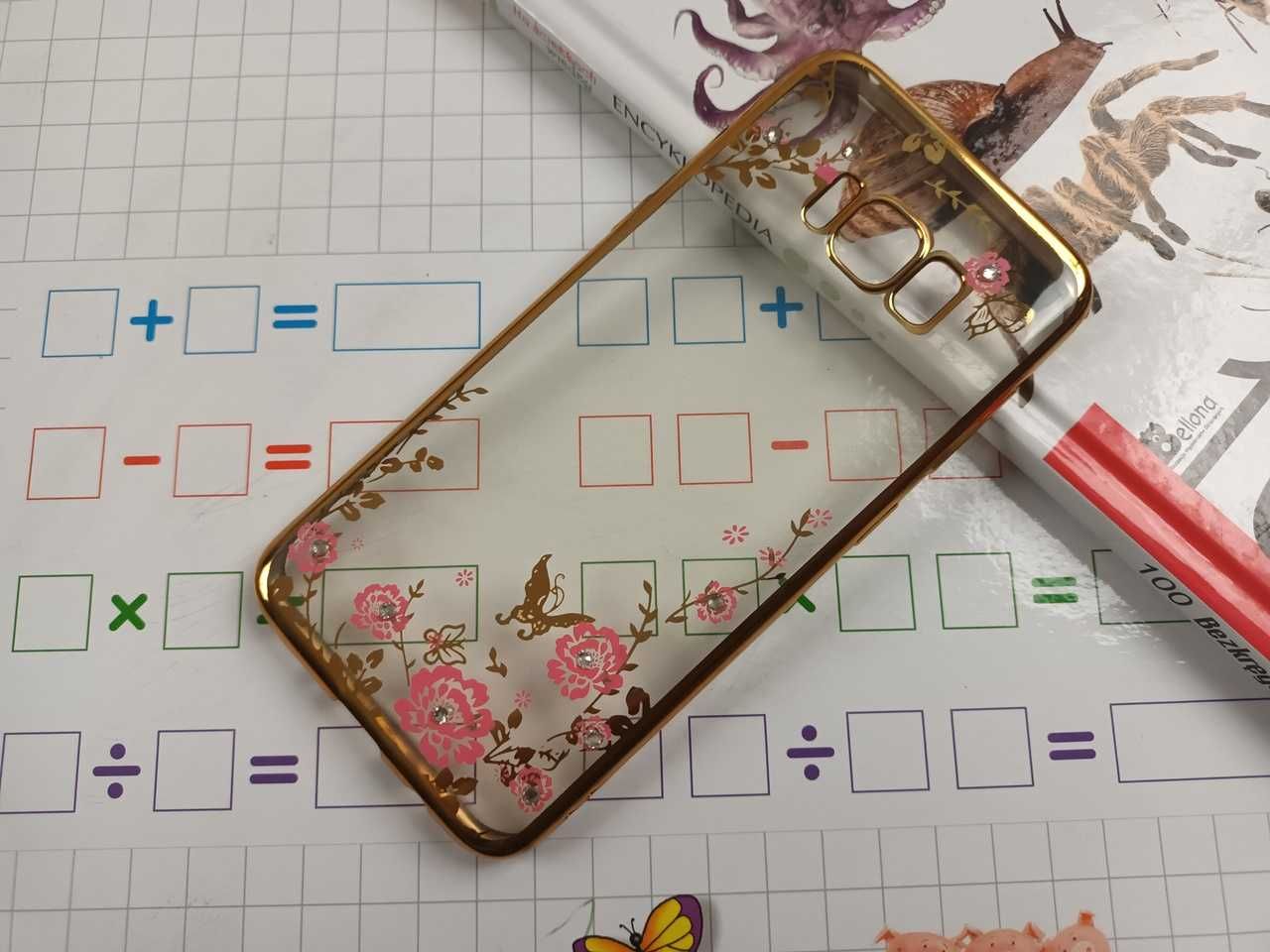 Etui Case Flowers do Samsung Galaxy S8 G950F + Szkło