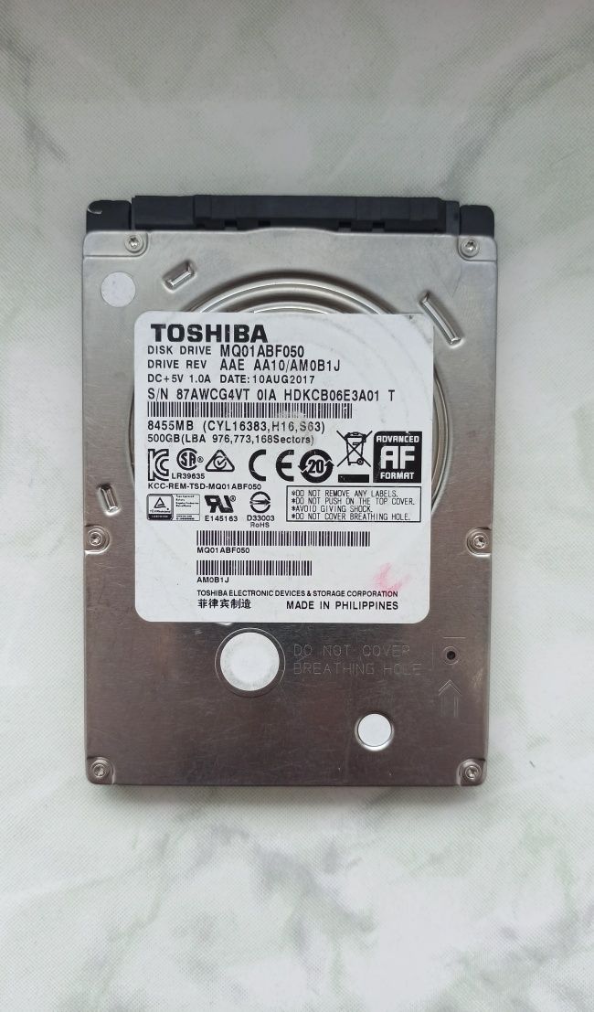 Жорсткий диск Toshiba 500 Gb (SHDD 2,5")