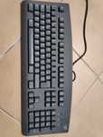 Teclado antigo Sylicon Graphics SGI PS2 cinza