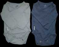 2 szt body krótki rękaw 68 H&M