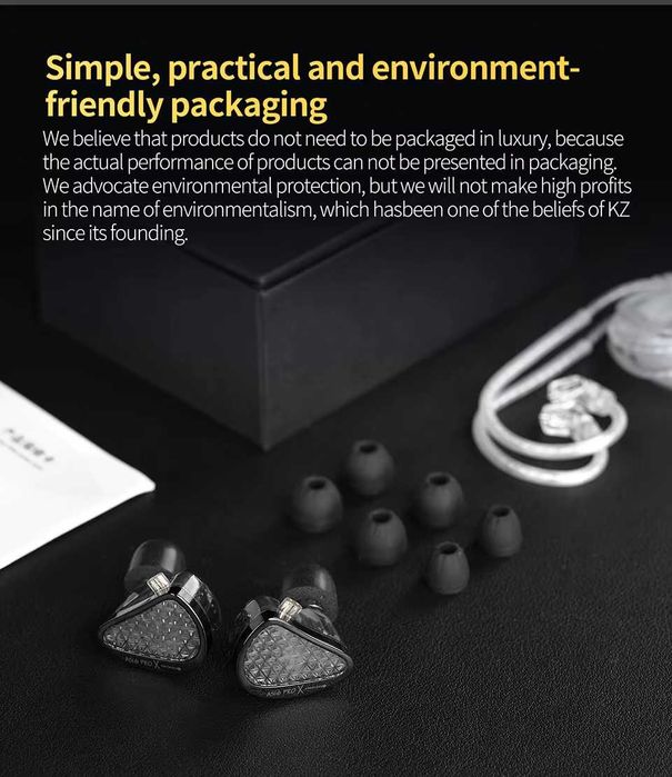 [KZ AS16 Pro X] Навушники професійні арматурні моніторні