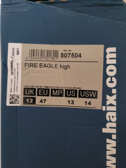 Buty strażackie Haix Eagle