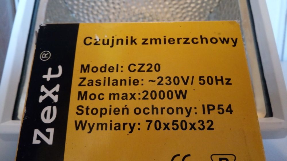 Oprawa Halogenowa ZEXT 500 W z czujnikiem zmierzchowym