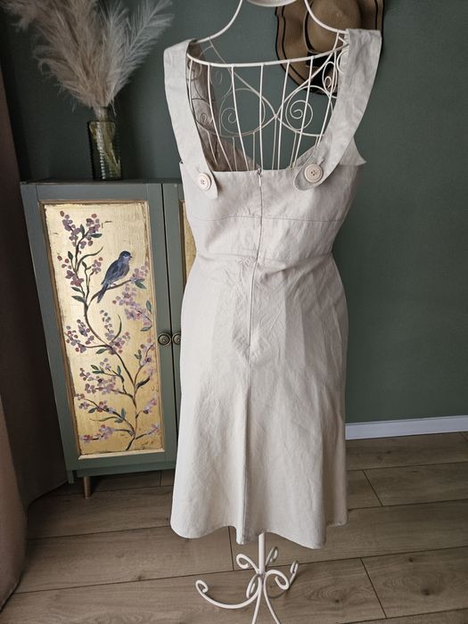 Elegancka  letnia Sukienka damska  Orsay z Metalicznym Blaskiem złota