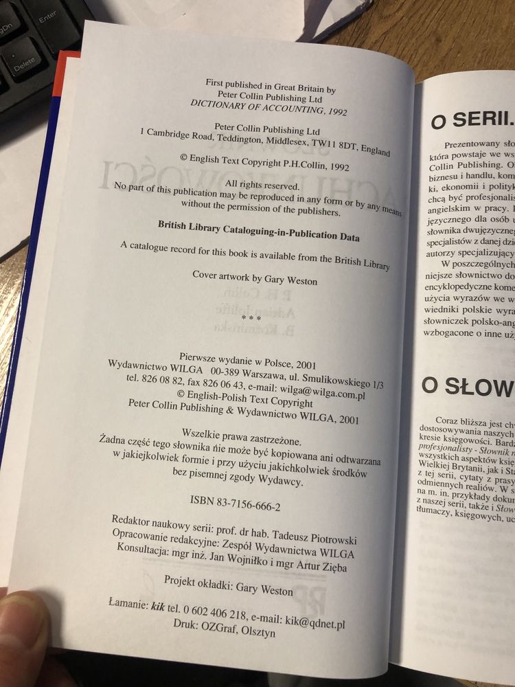 Słownik rachunkowości : [angielsko-polski