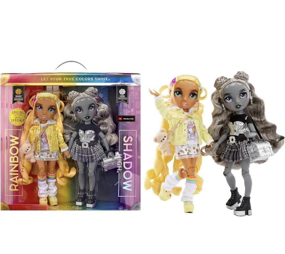 Rainbow High Madison Twins 2-Pack, Luna and Sunny