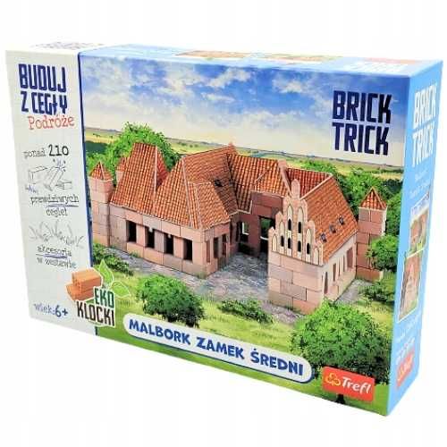 BRICK TRICK Buduj z cegły Malbork Średni Zamek 210 Prawdziwych Cegieł
