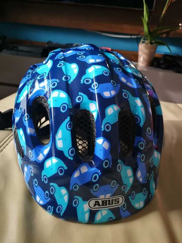 Kask rowerowy Abus Smiley 2.0 Blue Car 45-50