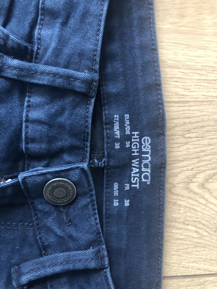 Spodnie dzinsy jeansy esmara high waist wysoki stan