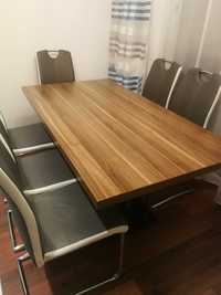 Nowoczesny stół Vinotti orzech 85x160 nierozkładany