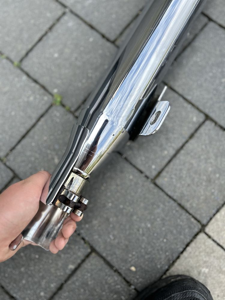 Uklad wydechowy tlumik yamaha xvs 650 drag star silver tail