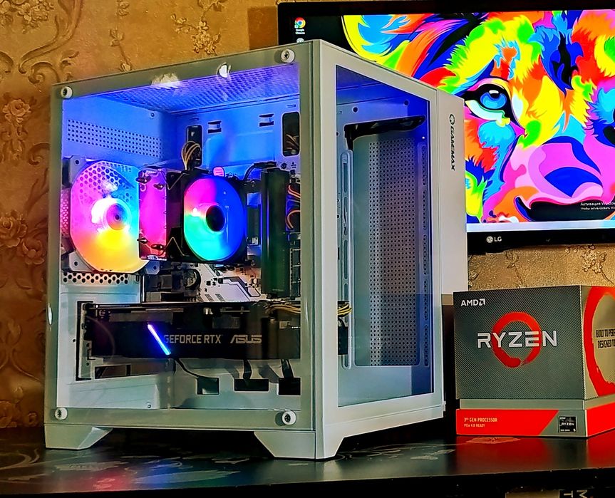 RTX2070/ Ryzen 5 5600/ 16Gb/B450 DDR4 ігровий комп'ютер AMD AM4