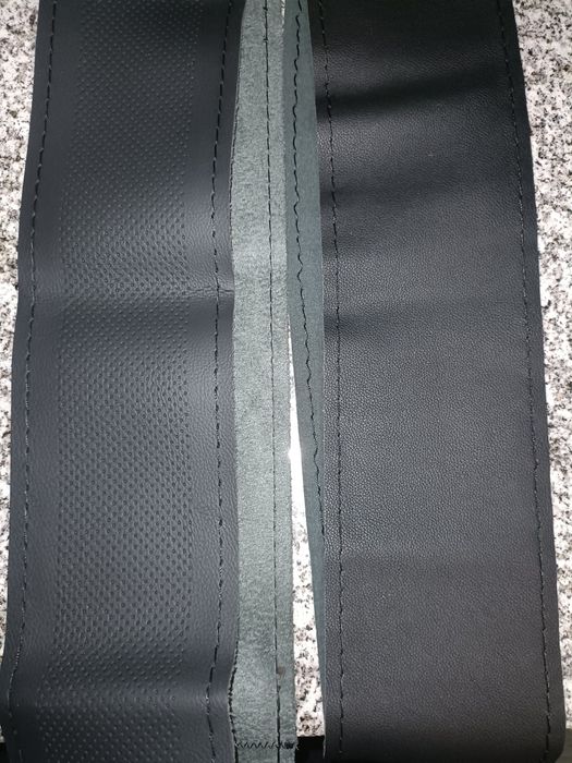 Capa de volante em pele, foles...