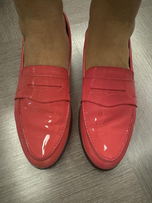 Лофери Minelli лакові коралові