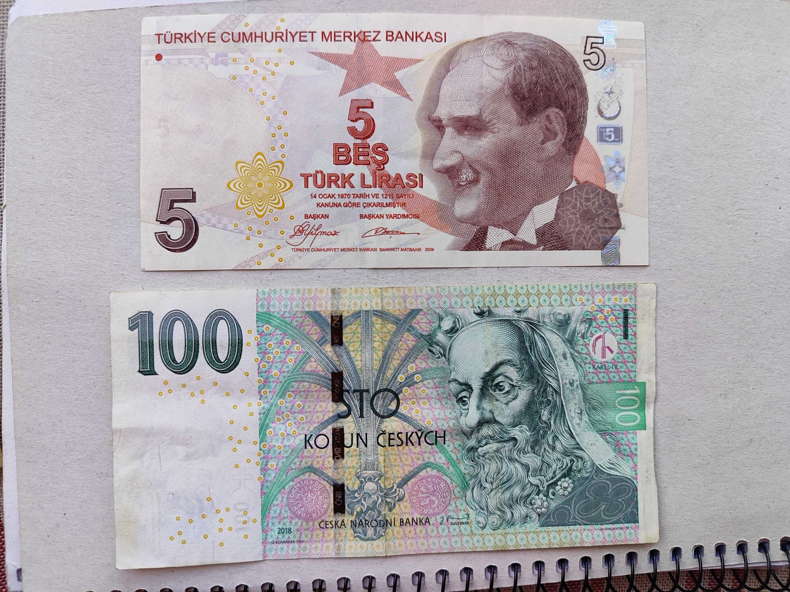 Lote de 9 notas para venda conjunta (diversos países) - envio incluído