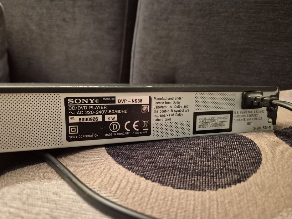 Leitor de DVD/CD Sony