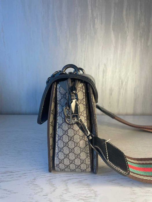 Сумка коричнева з принтом