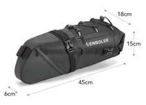 Newboler Bikepacking. Saco traseiro de bicicleta.