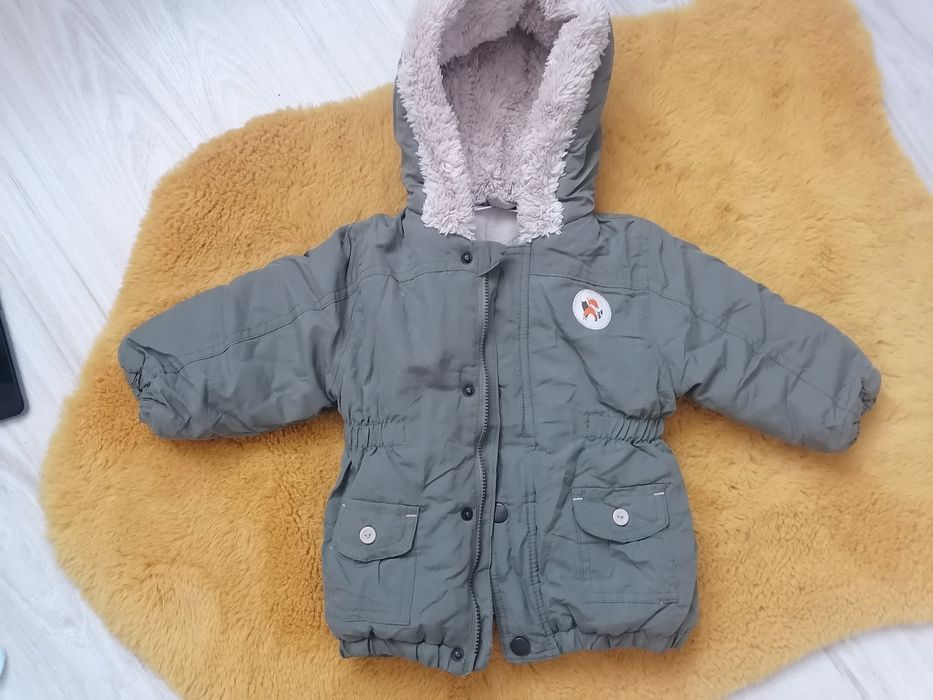 Ciepła kurteczka zimowa dziecięca  r. 80