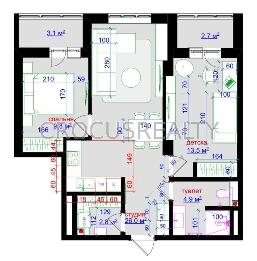 Продажа 2 к. квартиры  с ремонтом в ЖК Журавли