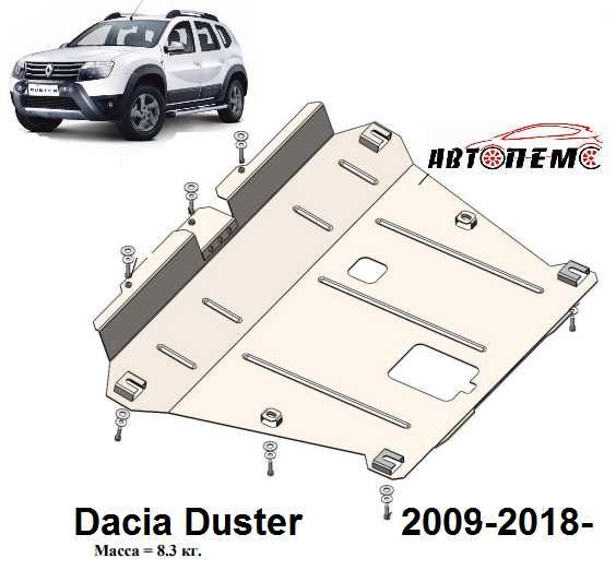 Захист двигуна Renault Duste Renault Captur Renault 19 Clio Dokker