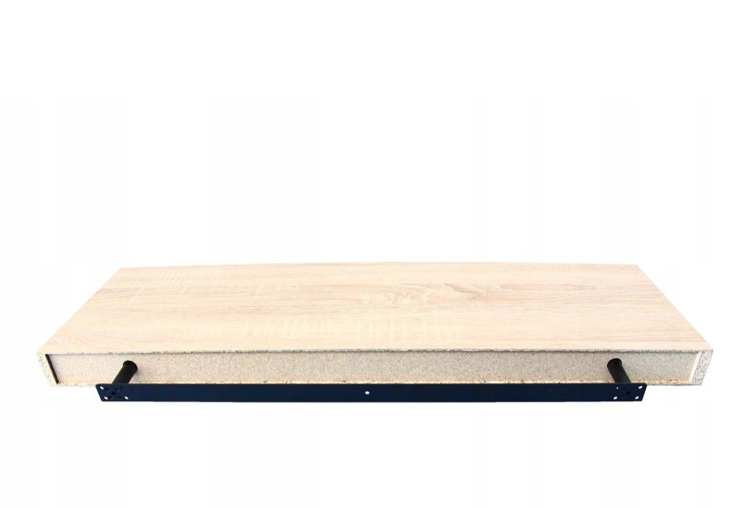 Półka dąb artisan 80cm ukryte mocowanie Jak Nowa
