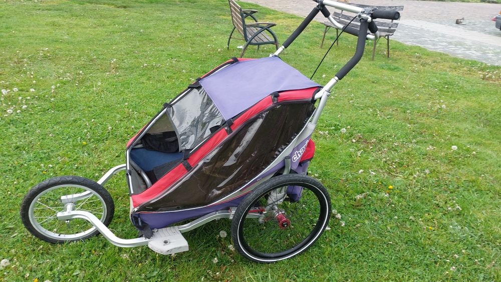 Przyczepka rowerowa thule chariot 2-dwu osobowa z hamulcem!!!