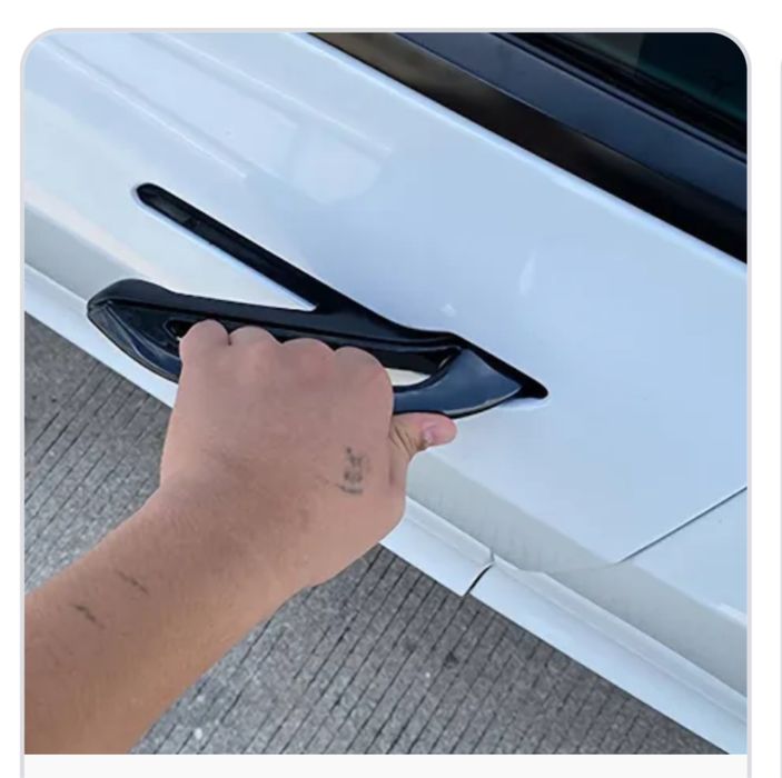 Тесла 3/Y Накладки на ручки матового кольору