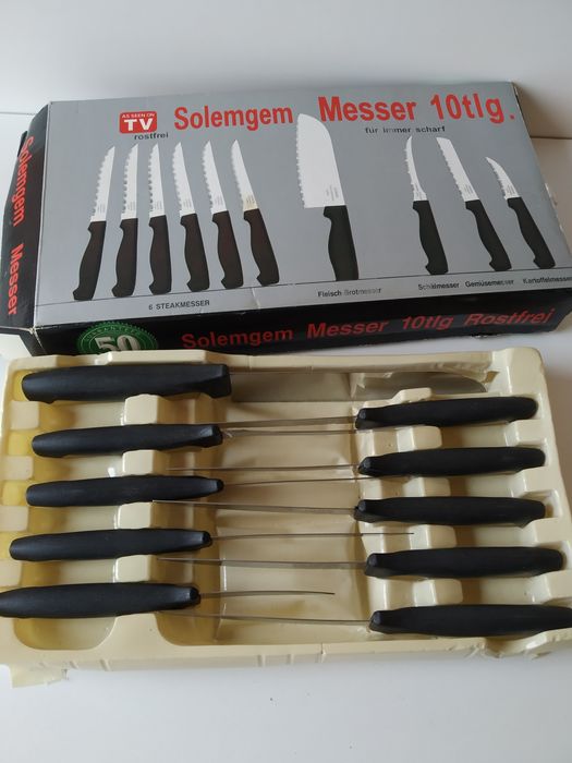 Zestaw 10 noży kuchennych -SOLEMGEM MESSER 10 TLG.