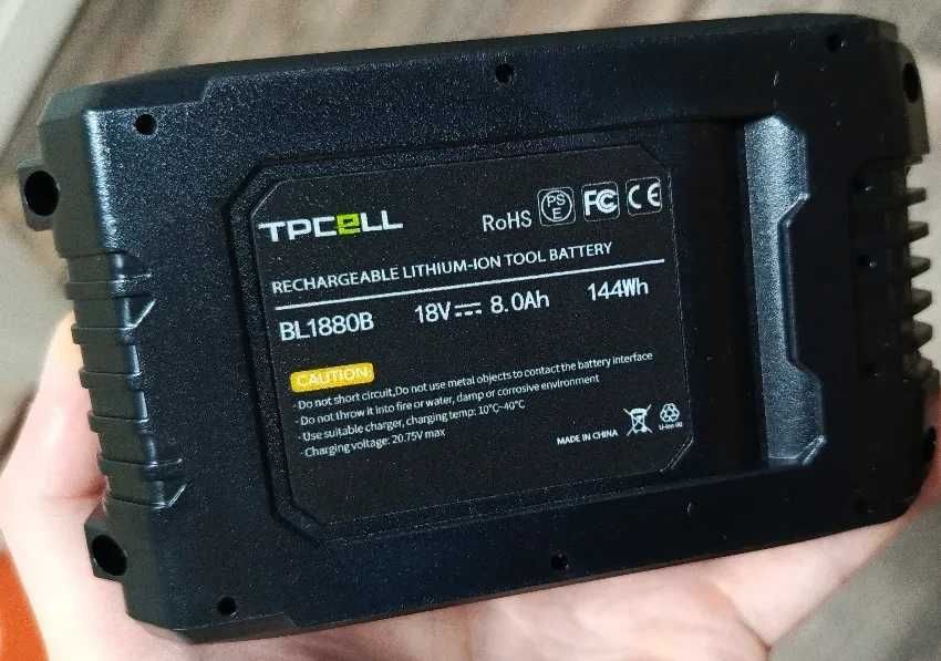 Аккумулятор TPCELL 8Ah высокотоковый с БАЛАНСИРОВКОЙ для Makita и др.