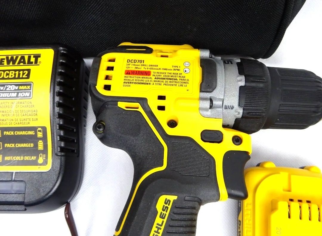 Безщітковий шуруповерт DEWALT DCD701 12V із США