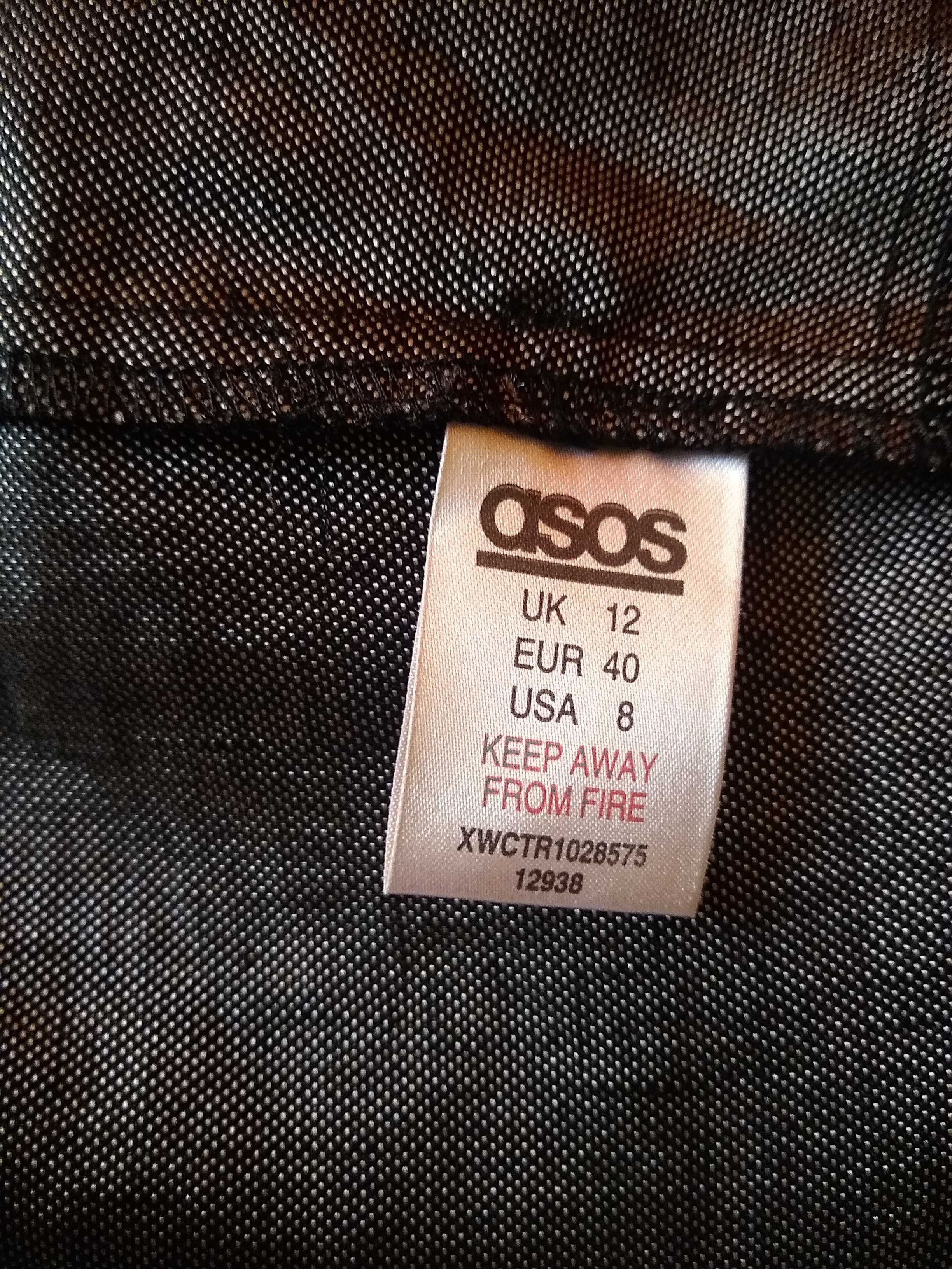 asos  Eleganckie damskie krótkie spodnie z lnu, 75% Len, Rozmiar M-L