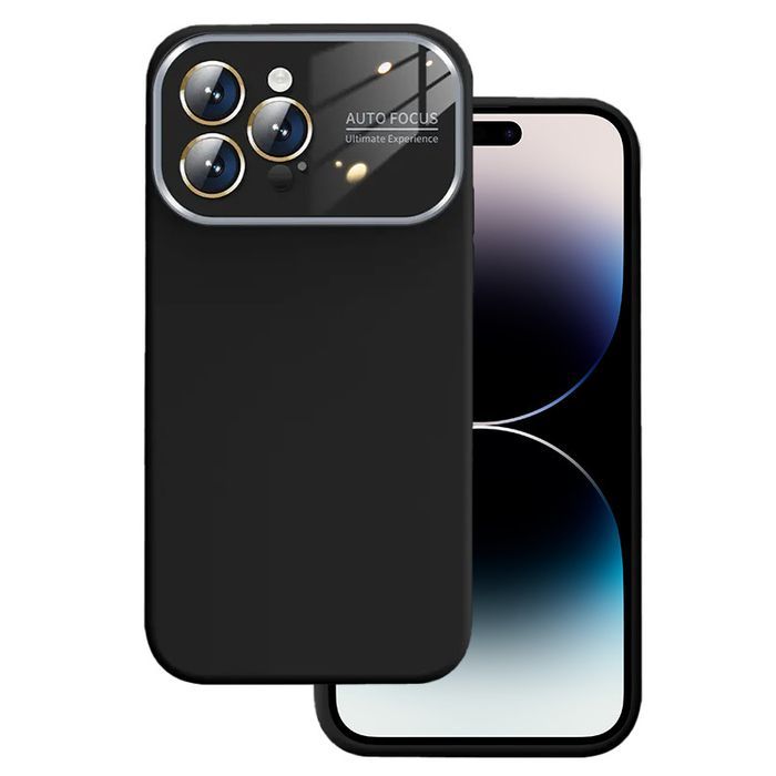 Soft Silicone Lens Case Do Iphone 12 Czarny