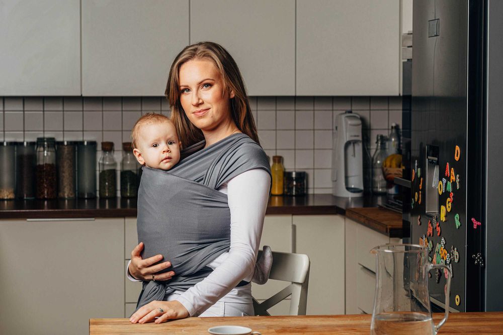 Nowa chusta elastyczna LennyLamb - Antracyt